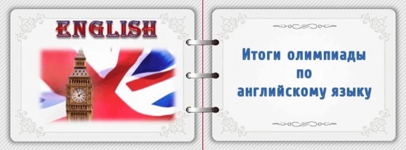 Итоги олимпиады по английскому языку в 2024-2025 учебном году.